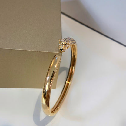 [Max Jewelry ]PANTHERE GOLD DIAMOND OPEN BRACELET