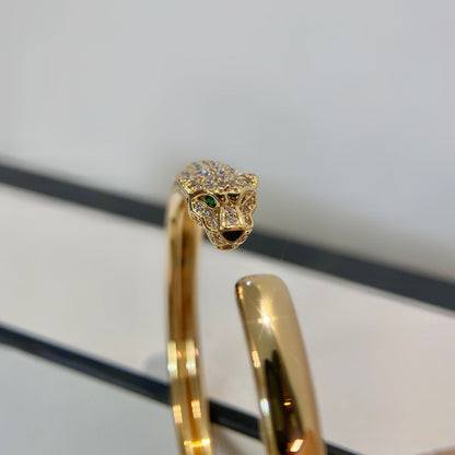 [Max Jewelry ]PANTHERE GOLD DIAMOND OPEN BRACELET