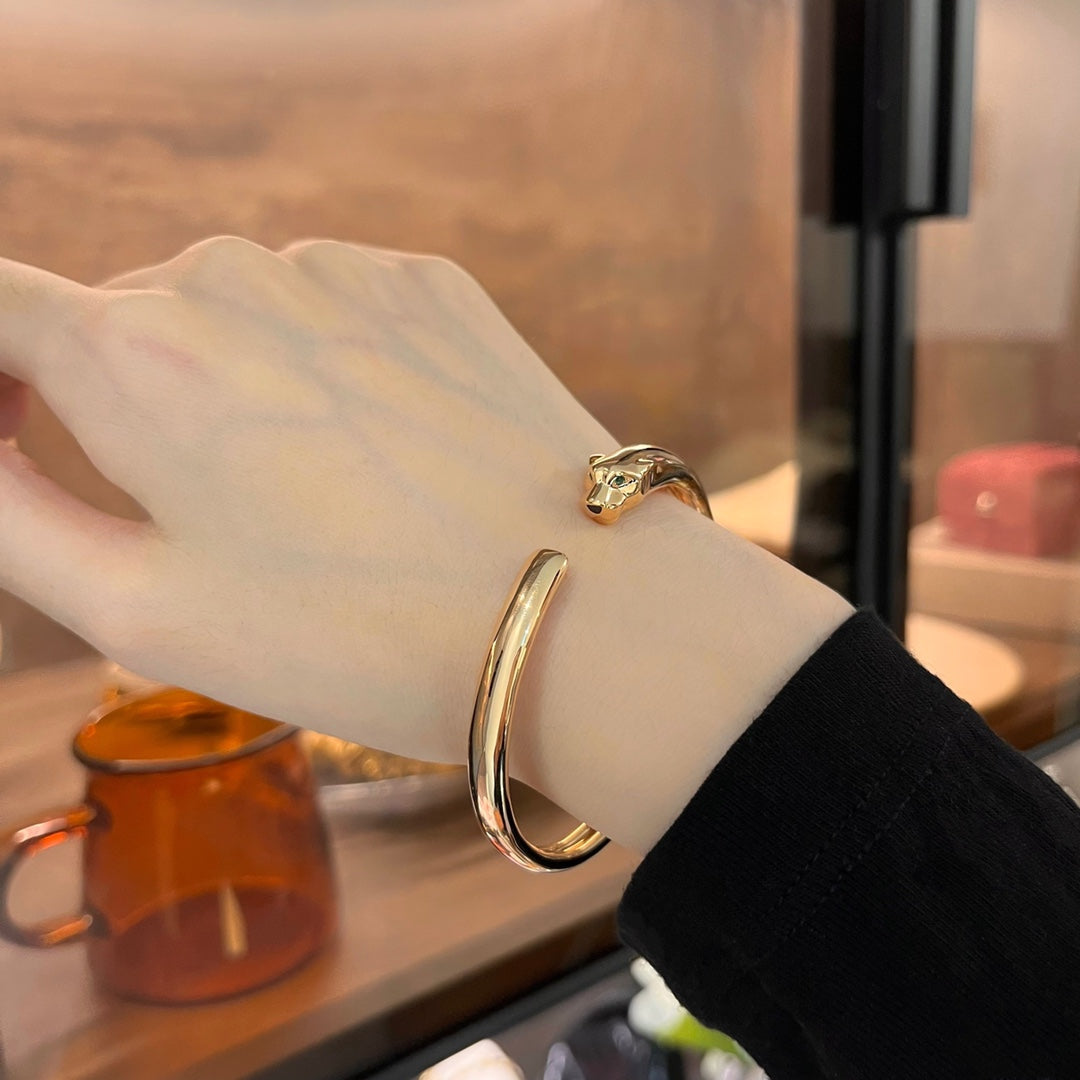 [Max Jewelry ]PANTHERE GOLD OPEN BRACELET