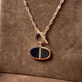 [Plus&Max]CHAINE VERSO BLACK CERAMIC NECKLACE