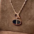 [Plus&Max]CHAINE VERSO BLACK CERAMIC NECKLACE