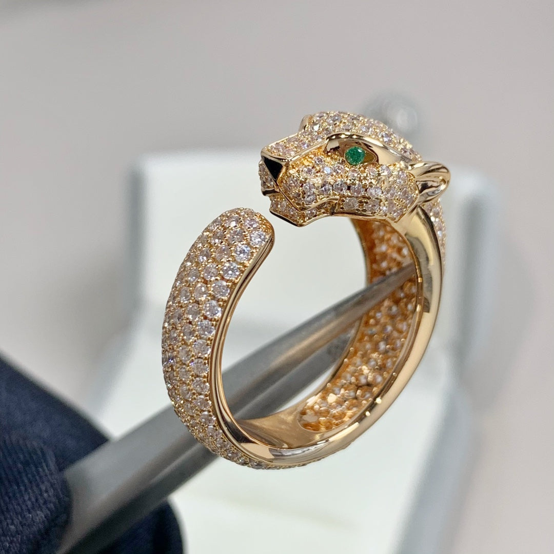 [Max Jewelry ]PANTHERE PINK GOLD DIAMOND RING