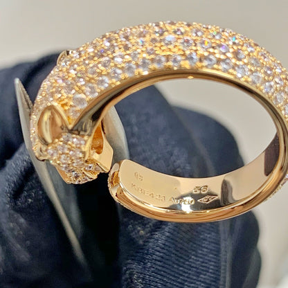 [Max Jewelry ]PANTHERE PINK GOLD DIAMOND RING