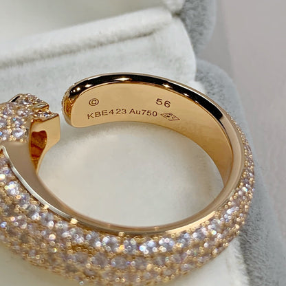 [Max Jewelry ]PANTHERE PINK GOLD DIAMOND RING