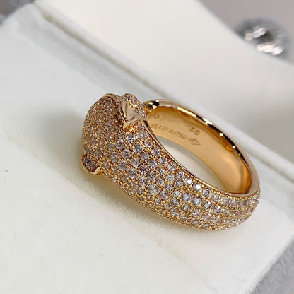 [Max Jewelry ]PANTHERE PINK GOLD DIAMOND RING