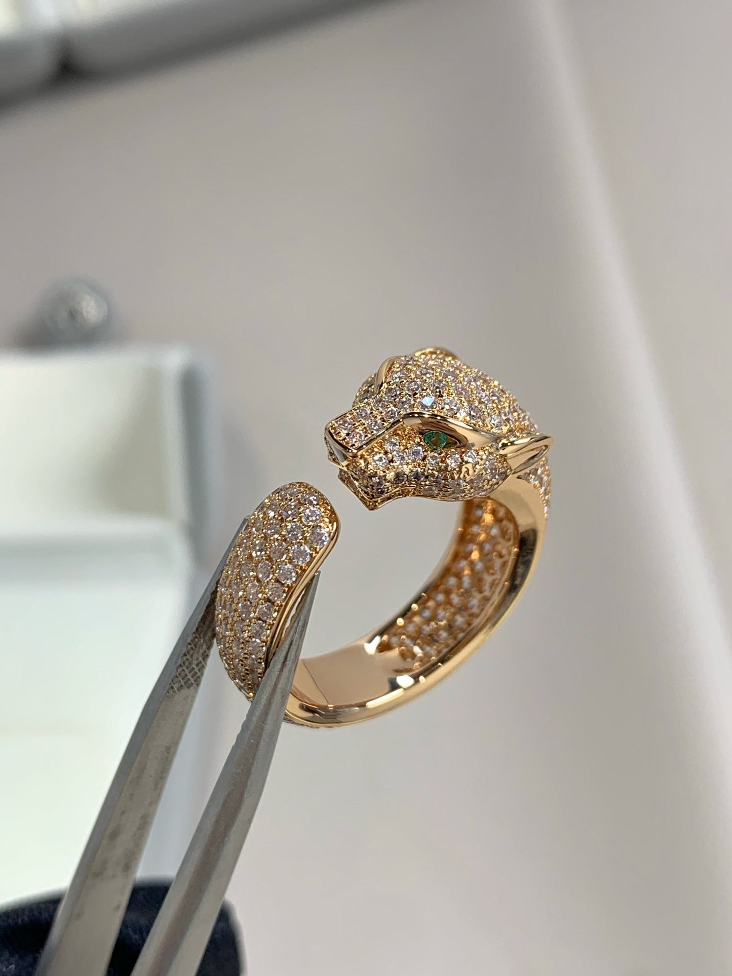 [Max Jewelry ]PANTHERE PINK GOLD DIAMOND RING