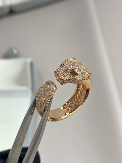 [Max Jewelry ]PANTHERE PINK GOLD DIAMOND RING