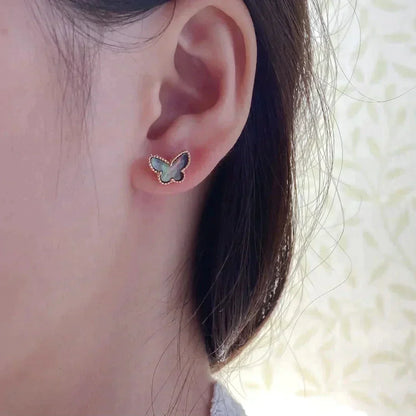 [Max Jewelry ]BUTTERFLY DARK MOP  EARRINGS
