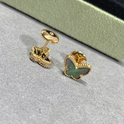 [Max Jewelry ]BUTTERFLY DARK MOP  EARRINGS