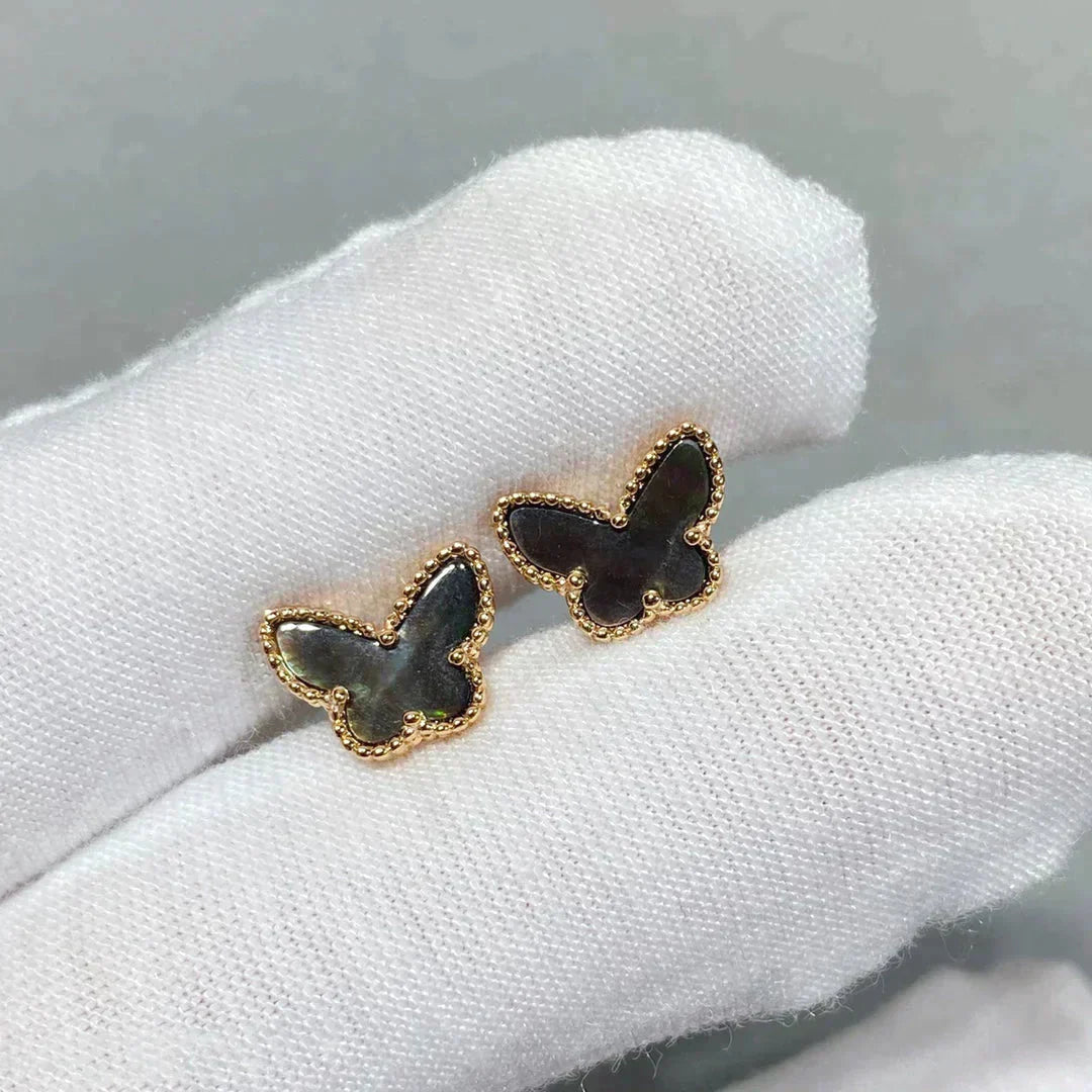 [Max Jewelry ]BUTTERFLY DARK MOP  EARRINGS