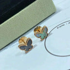 [Plus&Max]BUTTERFLY DARK MOP  EARRINGS