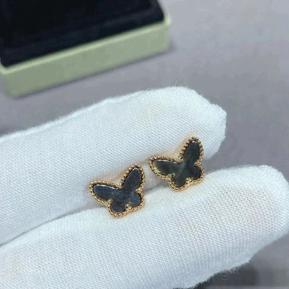 [Max Jewelry ]BUTTERFLY DARK MOP  EARRINGS