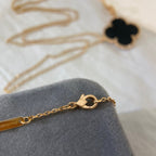[Plus&Max]CLOVER 25MM NECKLACE GOLD ONYX