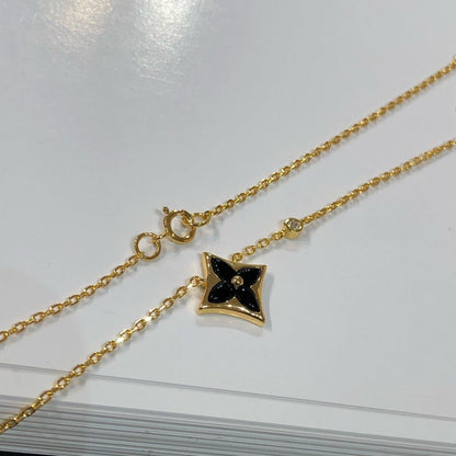 [Max Jewelry ]STAR BLACK MOP NECKLACE