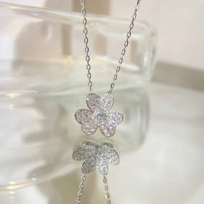 [Max Jewelry ]FLOWER DIAMOND NECKLACE
