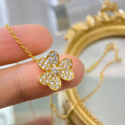 [Max Jewelry ]FLOWER DIAMOND NECKLACE