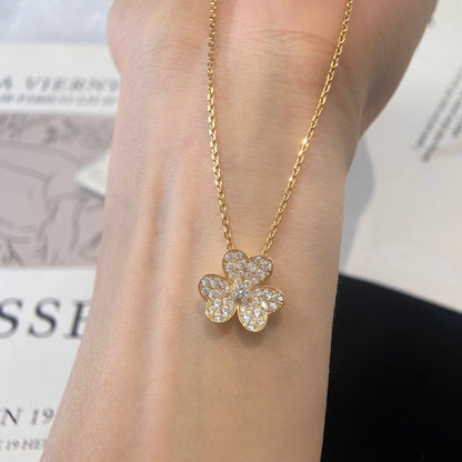 [Max Jewelry ]FLOWER DIAMOND NECKLACE