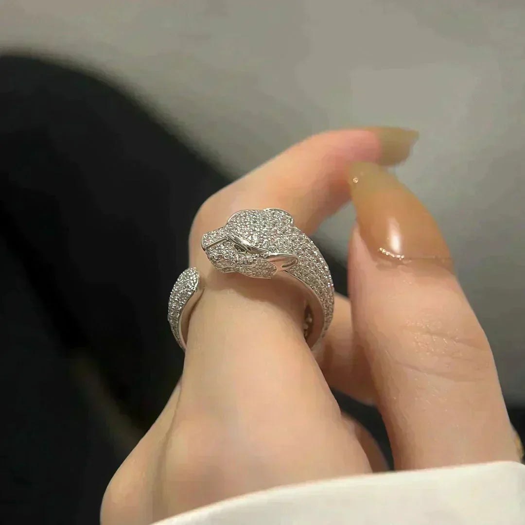 [Max Jewelry ]PANTHERE 5.5MM ALL DIAMOND RING