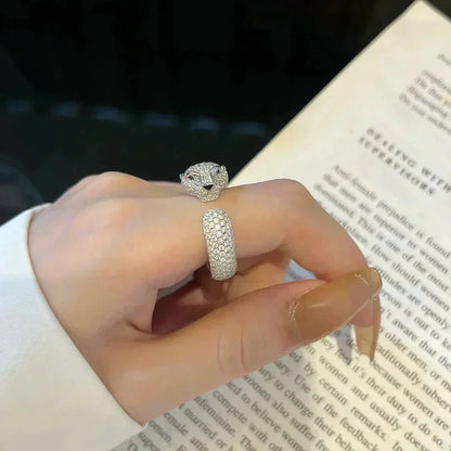 [Max Jewelry ]PANTHERE 5.5MM ALL DIAMOND RING
