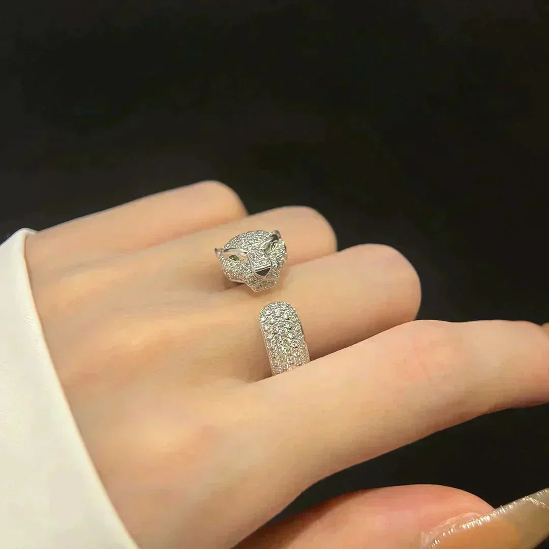 [Max Jewelry ]PANTHERE 5.5MM ALL DIAMOND RING