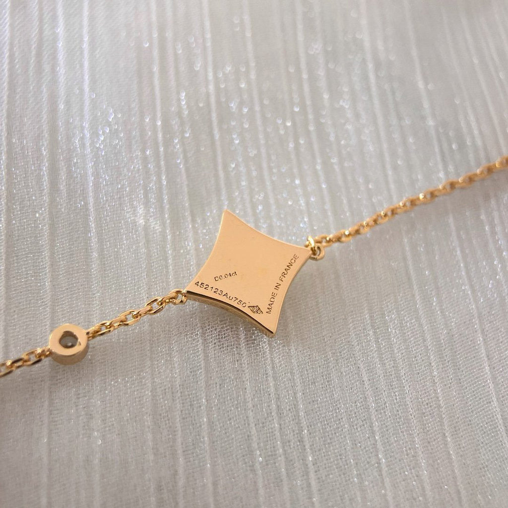 [Plus&Max]COLOR STAR CARNELIAN PINK GOLD DIAMOND BRACELET
