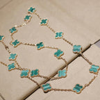[Plus&Max]CLOVER 20 MOTIFS MALACHITE GOLD