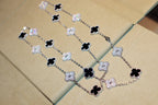 [Plus&Max]CLOVER 20 MOTIFS ONYX DIAMOND SILVER