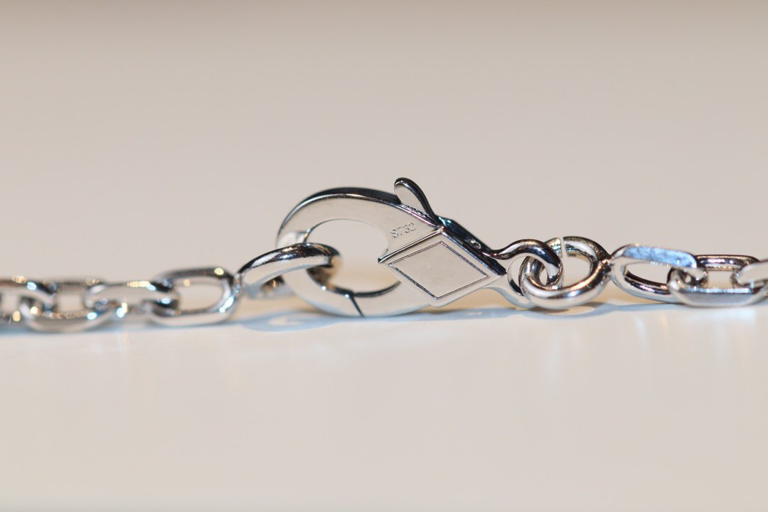 [Max Jewelry ]CLOVER 20 MOTIFS ONYX DIAMOND SILVER