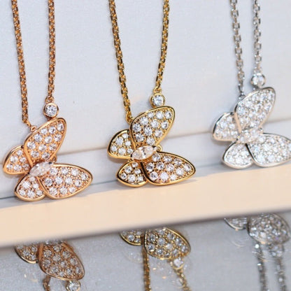 [Max Jewelry ]BUTTERFLY DIAMOND NECKLACE