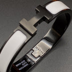 [Plus&Max]H BRACELET 12MM BLACK WHITE CERAMIC