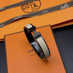 [Plus&Max]H BRACELET 12MM BLACK BEIGE CERAMIC