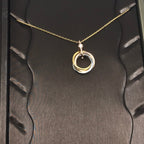 [Plus&Max]TRINITY SILVER GOLD PINK GOLD NECKLACE