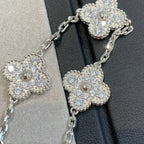 [Plus&Max]LUCKY CLOVER 5-MOTIF BRACELET - FULL-DIAMOND