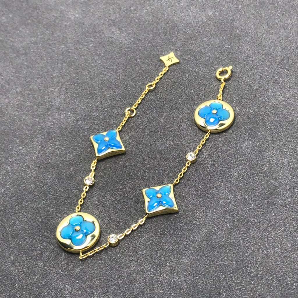[Plus&Max]STAR AND SUN TURQUOISE 4 MOTIFS 3 DIAMONDS