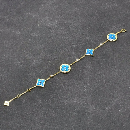 [Max Jewelry ]STAR AND SUN TURQUOISE 4 MOTIFS 3 DIAMONDS
