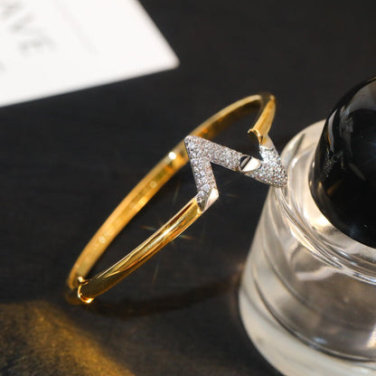[Max Jewelry ]VOLTE UPSITE DOWN GOLD DIAMOND BRACELET