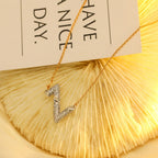 [Plus&Max]VOLT SILVER DIAMOND PEDANT NECKLACE