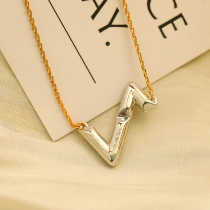 [Max Jewelry ]VOLT SILVER DIAMOND PEDANT NECKLACE