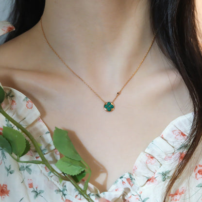 [Max Jewelry ]SUN PEDANT PINK GOLD 1 DIAMOND NECKLACE