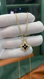 [Plus&Max]STAR PEDANT PINK GOLD DIAMOND NECKLACE