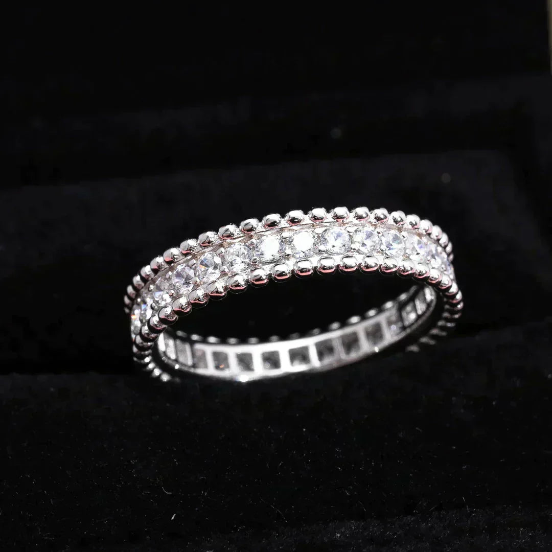 [Max Jewelry ]PERLEE DIAMOND SILVER RING