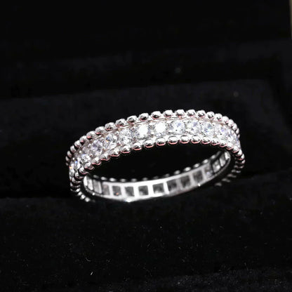 [Max Jewelry ]PERLEE DIAMOND SILVER RING