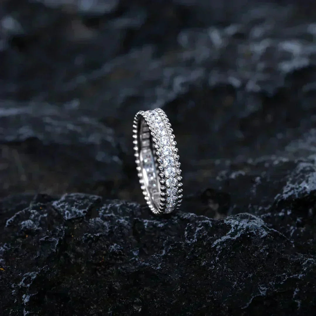 [Max Jewelry ]PERLEE DIAMOND SILVER RING