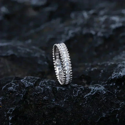 [Max Jewelry ]PERLEE DIAMOND SILVER RING
