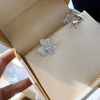 [Plus&Max]CLOVER COMOS DIAMOND EARRINGS SILVER