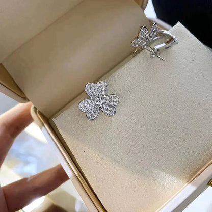 [Max Jewelry ]CLOVER COMOS DIAMOND EARRINGS SILVER