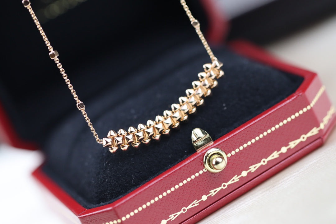 [Max Jewelry ]CLASH PINK GOLD NECKLACE