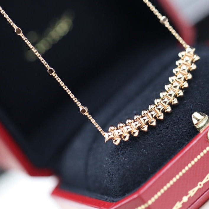 [Max Jewelry ]CLASH PINK GOLD NECKLACE