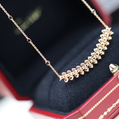 [Max Jewelry ]CLASH PINK GOLD NECKLACE