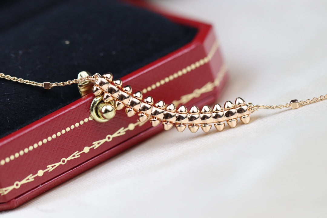 [Max Jewelry ]CLASH PINK GOLD NECKLACE